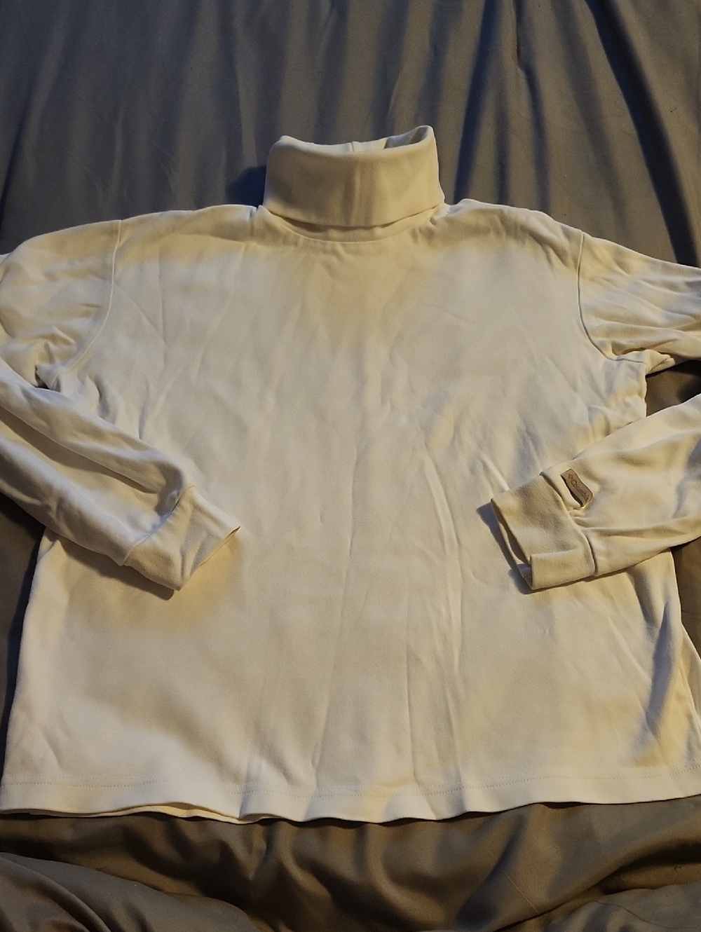 Columbia White Turtleneck Pullover with Branded Tag